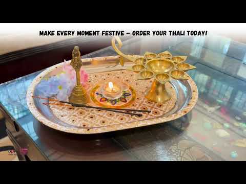 Serving Tray Steel | Tea & Snacks Serving Platter - for Home, Dining Table, Kitchen Decor | Wedding & Housewarming Gift - 12 Inch - Apkamart