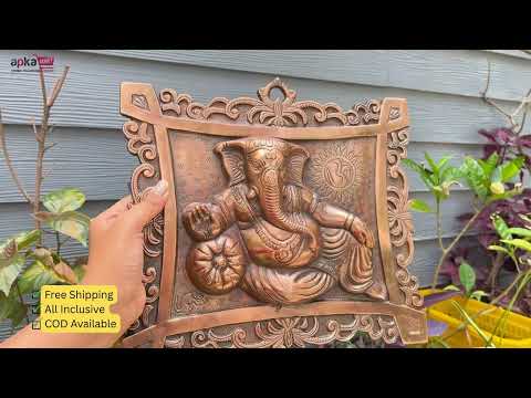Ganesh Idol Home Entrance | Ganesh Wall Art -11 Inch - ApkaMart