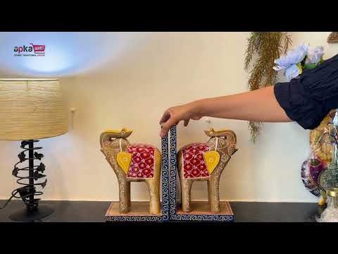 Book Ends - Wooden Elephant Design | Book Holders Stand | Bookend Desk Organizer - For Home, Table, Desk, Office, Study Kids Room & Gifts - 14 Inch - apkamart