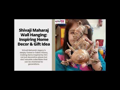 Shivaji Maharaj Wall Hanging - For Home, Office & Schools - 9 Inch- Apkamart