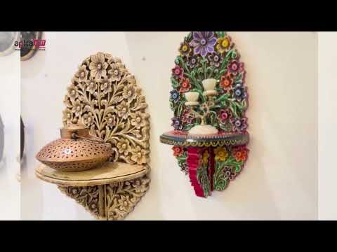 Wooden Wall Brackets Shelves - Living Room Decor - 18 Inch-Apkamart