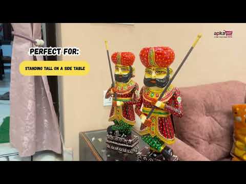 Darbaans Showpiece Set | Royal Guard Figurines - for Living Room, Home, Entryway Decor & Gifts - Apkamart