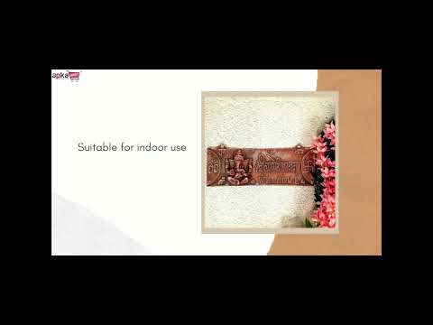 Ganesh Wall Hanging - Welcome Plate For Home Entrance - 16 Inch - ApkaMart