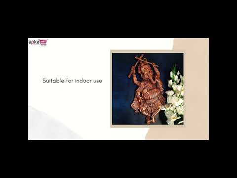 Ganesh Wall Hanging Idol | Lord Ganesha Dancing Pose Wall Statue Decor | Ganpati Idol for Home, Living Room, Puja & Religious Decor - 18 Inch