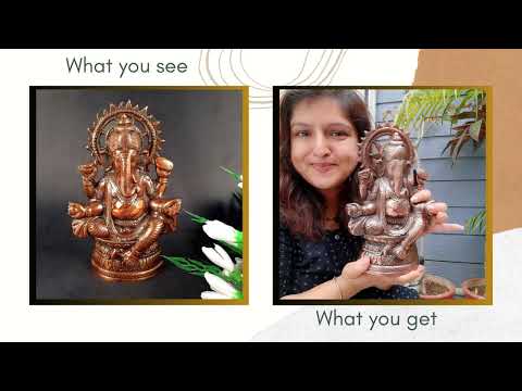 Ganpati Statue - Ganesh Murti - for Pooja & Home Decor - 11 Inch - ApkaMart