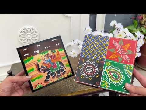 Jewellery Box | Wooden Jewelry Box Decorative - For Earring, Necklace & Gifts - 6 Inch - apkamart #Style_Pack of 2