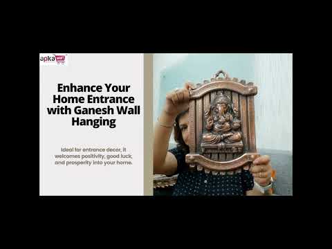 Ganpati Wall Hanging | Ganesha Wall Decor For Home & Entrance -13 Inch - ApkaMart