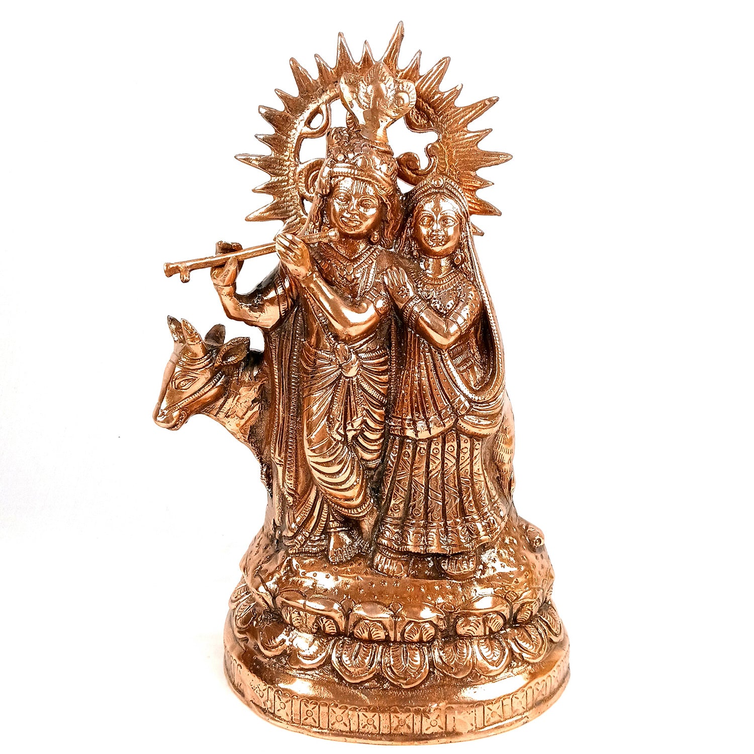 Radha Krishna Idol Statue | Radhe Krishna Idol For Corner Decoration | Wedding Gift for Couples - for Home, Living Room, Office, Puja, Entrance Decor - 17 Inch - Apkamart