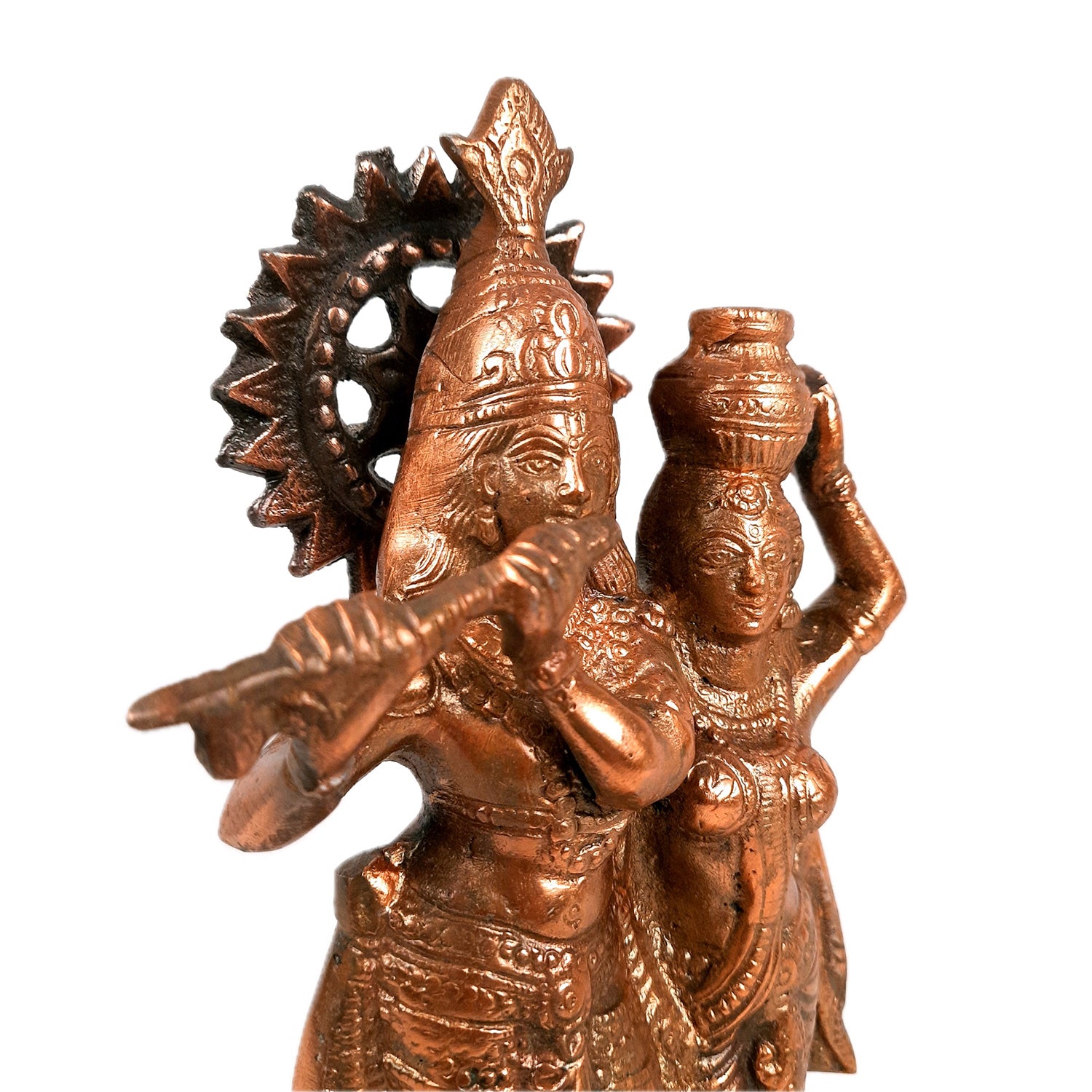 Radha Krishna Murti | Shri Radhe Krishna Statue Idol - for Home, Table, Living Room, Office, Puja , Entrance Decoration & Gifts | Religious & Spiritual Sculpture - 12 Inch - Apkamart