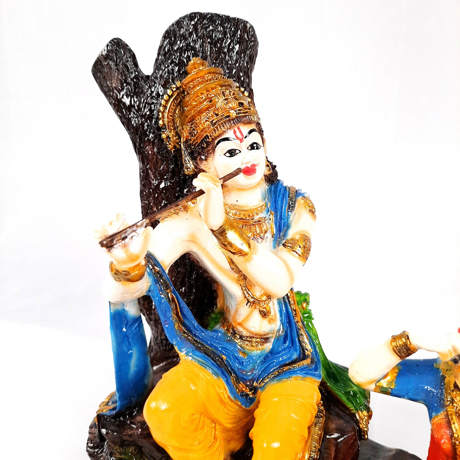 Radha Krishna Idol Statue With High Quality Finish - for Home Decor, Living Room, Mandir, Temple, Pooja, Table, Office & Gifts - 10 Inch - apkamart