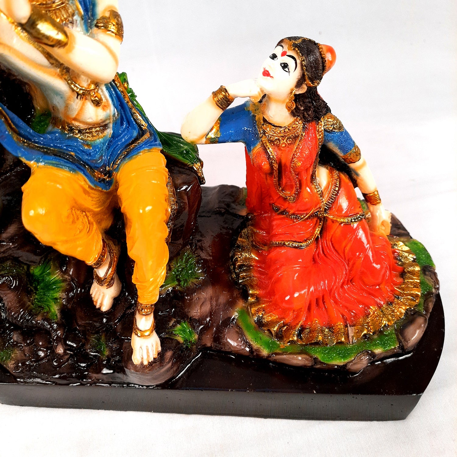 Radha Krishna Idol Statue With High Quality Finish - for Home Decor, Living Room, Mandir, Temple, Pooja, Table, Office & Gifts - 10 Inch - apkamart