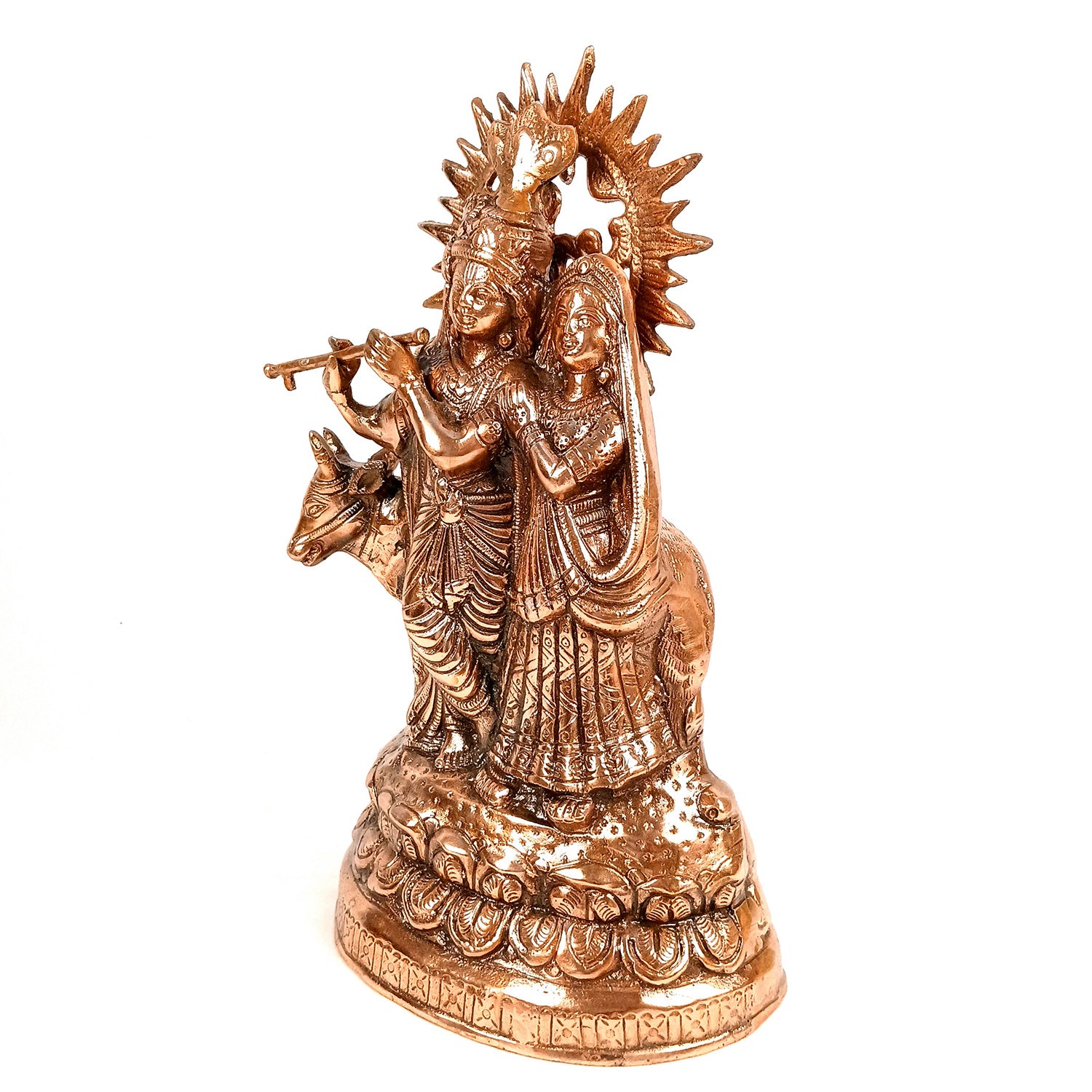 Radha Krishna Idol Statue | Radhe Krishna Idol For Corner Decoration | Wedding Gift for Couples - for Home, Living Room, Office, Puja, Entrance Decor - 17 Inch - Apkamart