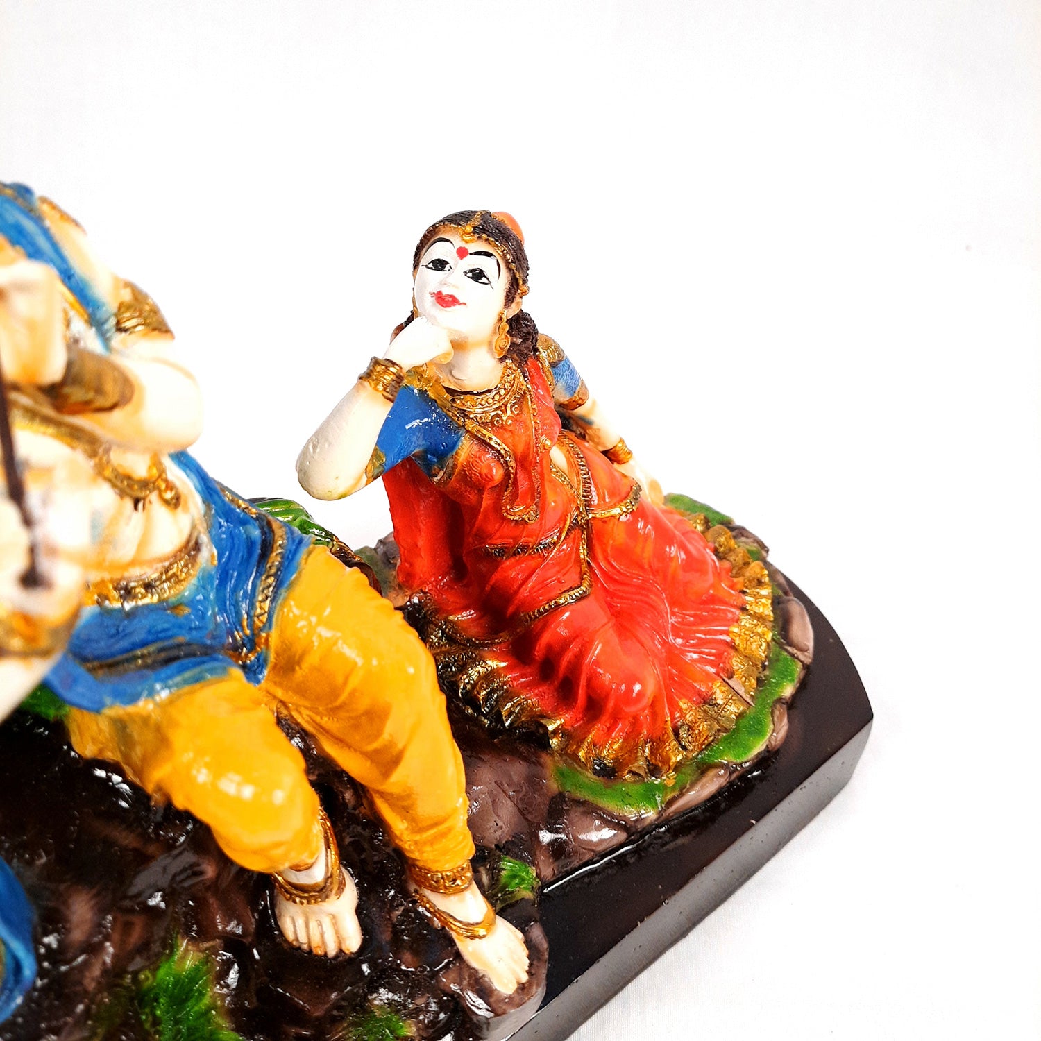 Radha Krishna Idol Statue With High Quality Finish - for Home Decor, Living Room, Mandir, Temple, Pooja, Table, Office & Gifts - 10 Inch - apkamart