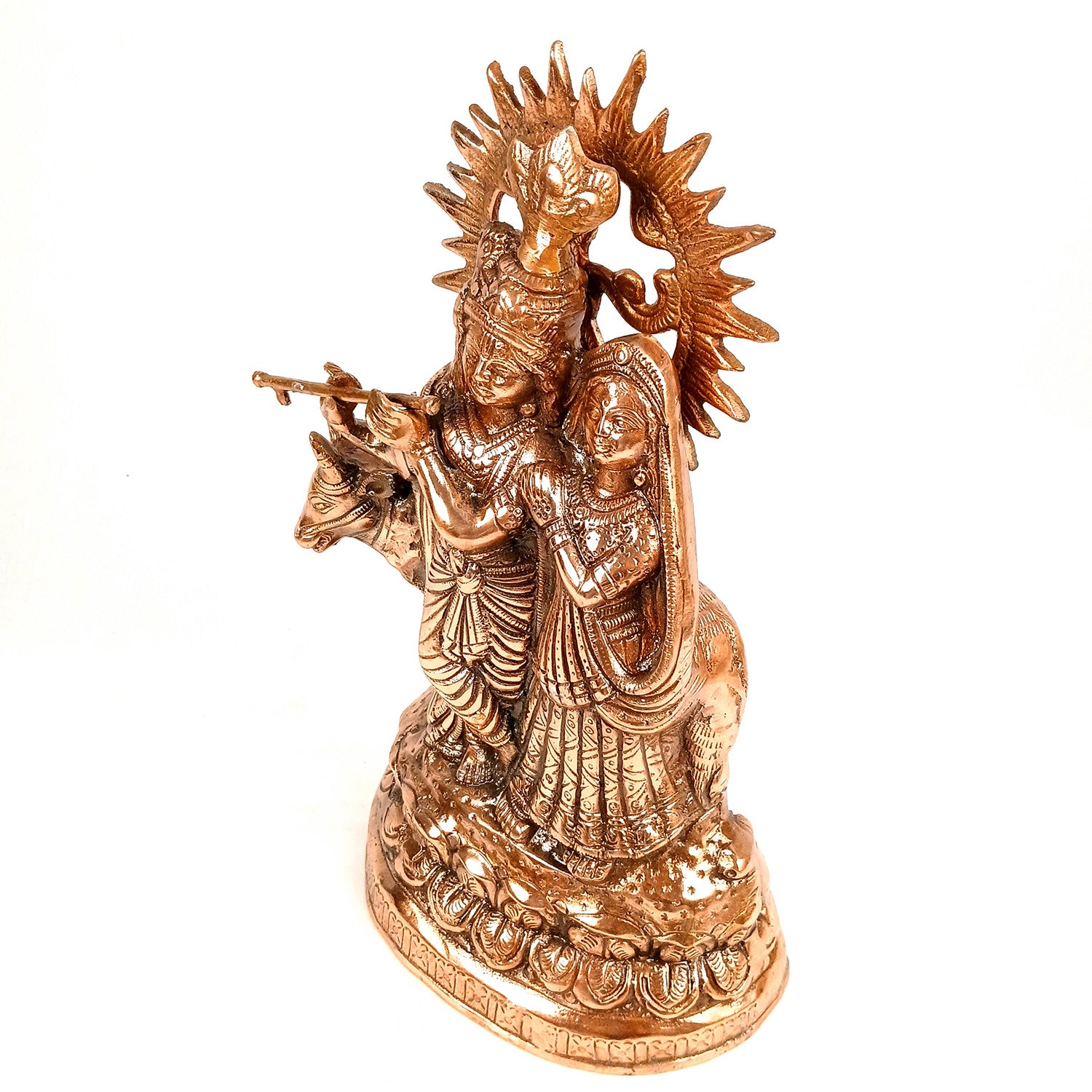 Radha Krishna Idol Statue | Radhe Krishna Idol For Corner Decoration | Wedding Gift for Couples - for Home, Living Room, Office, Puja, Entrance Decor - 17 Inch - Apkamart