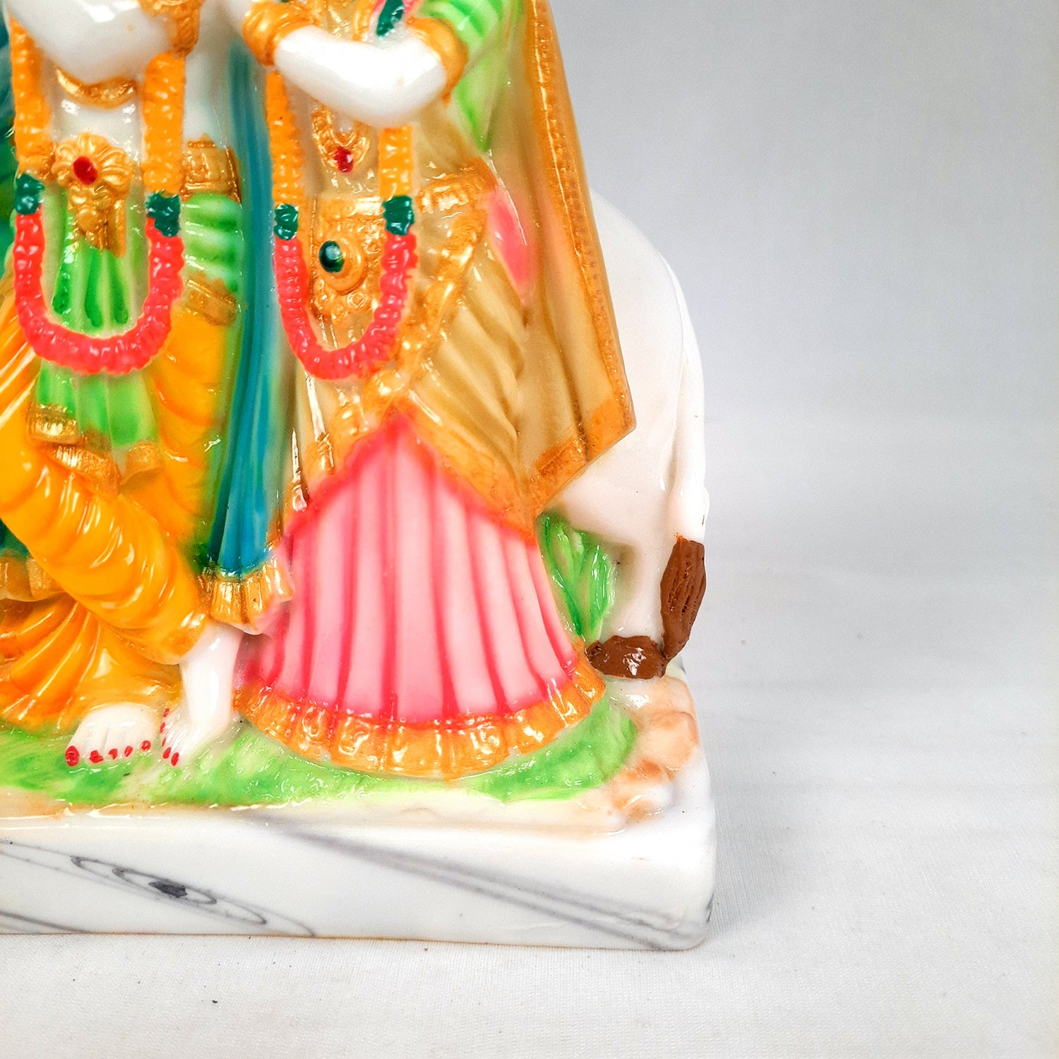 Radha Krishna Idol Statue Showpiece | Radhe Krishna Murti - for Home Decor, Living Room, Mandir, Temple, Pooja, Table, Office & Gifts - 9 Inch