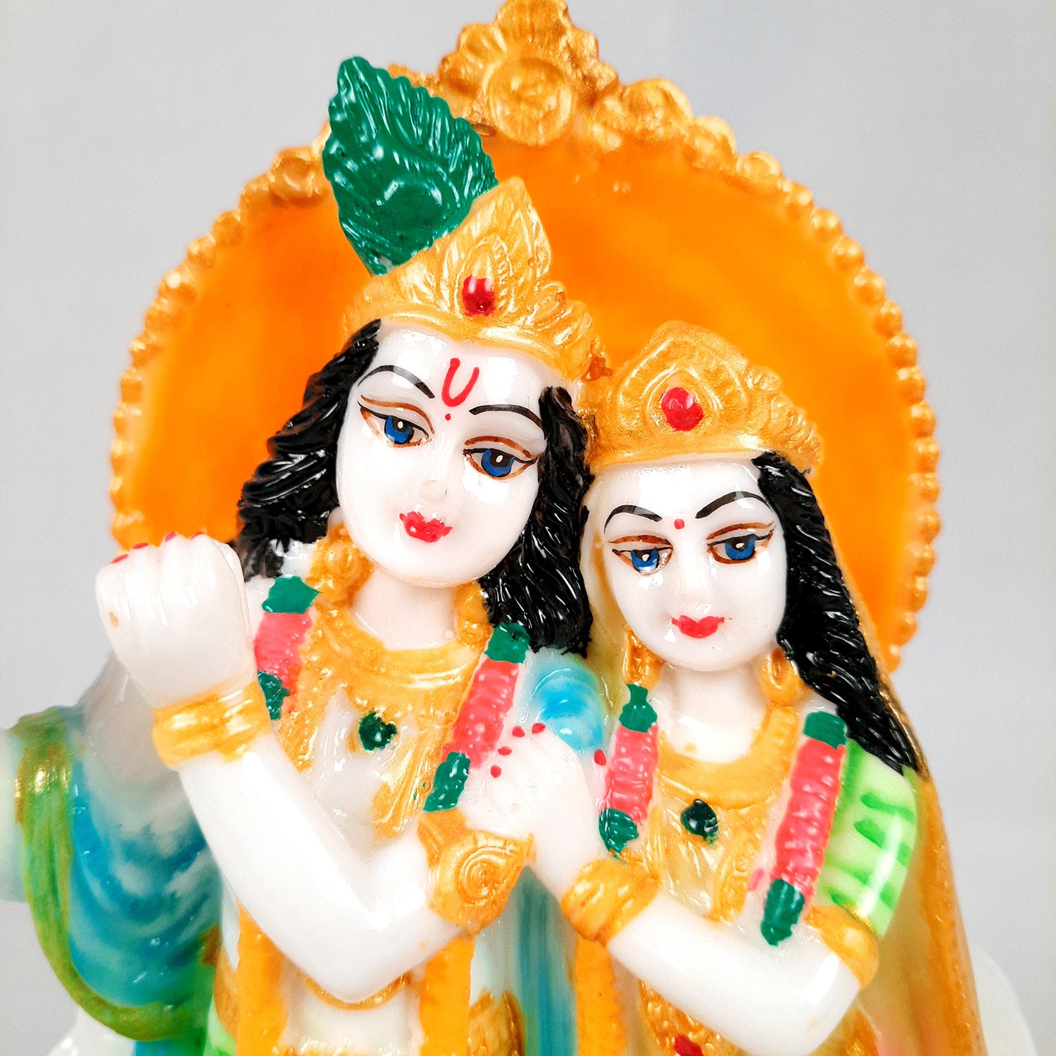 Radha Krishna Idol Statue Showpiece | Radhe Krishna Murti - for Home Decor, Living Room, Mandir, Temple, Pooja, Table, Office & Gifts - 9 Inch