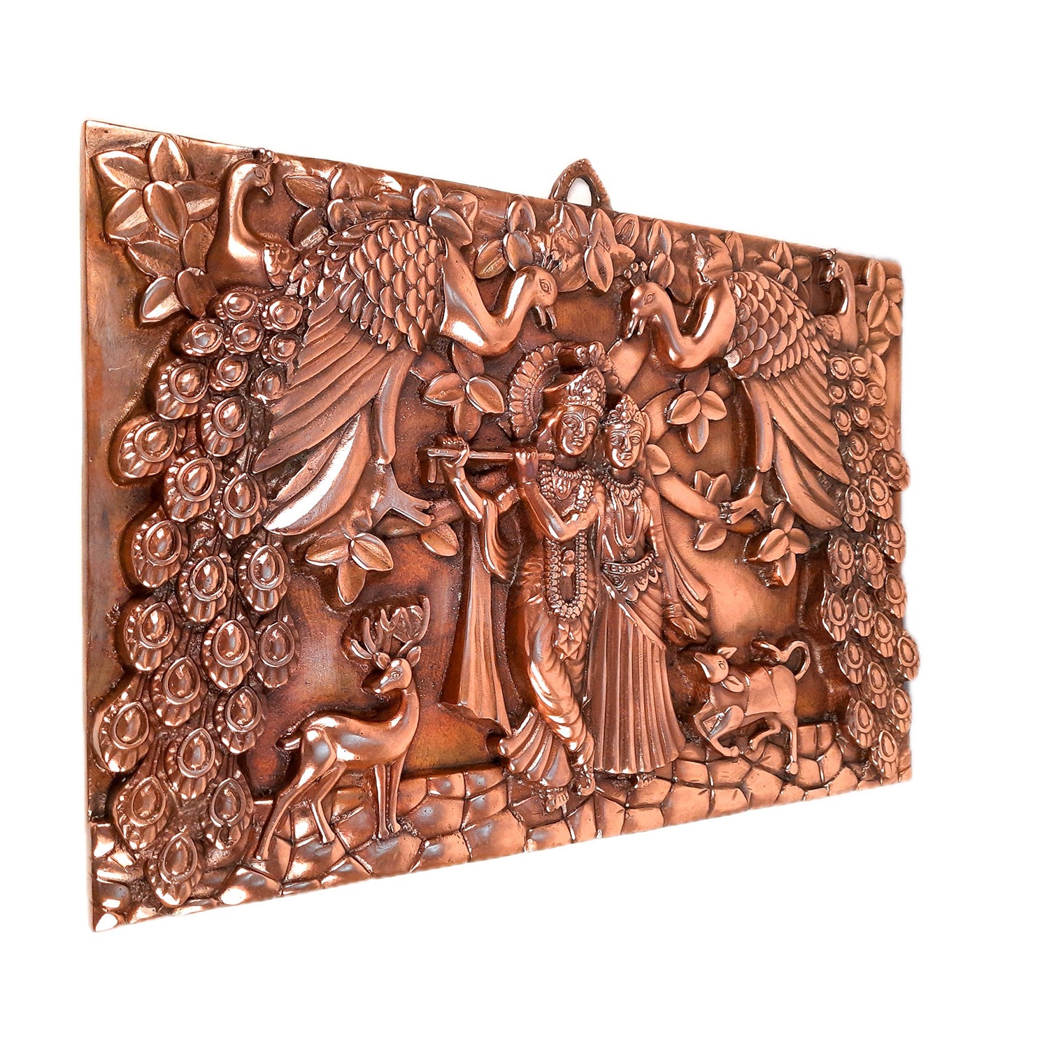 Radha Krishna Wall Hanging Idol | Shri Radha Krishna Big Wall Art Statue - for Gift, Home, Living Room, Puja Room, Big Walls Decoration - Apkamart