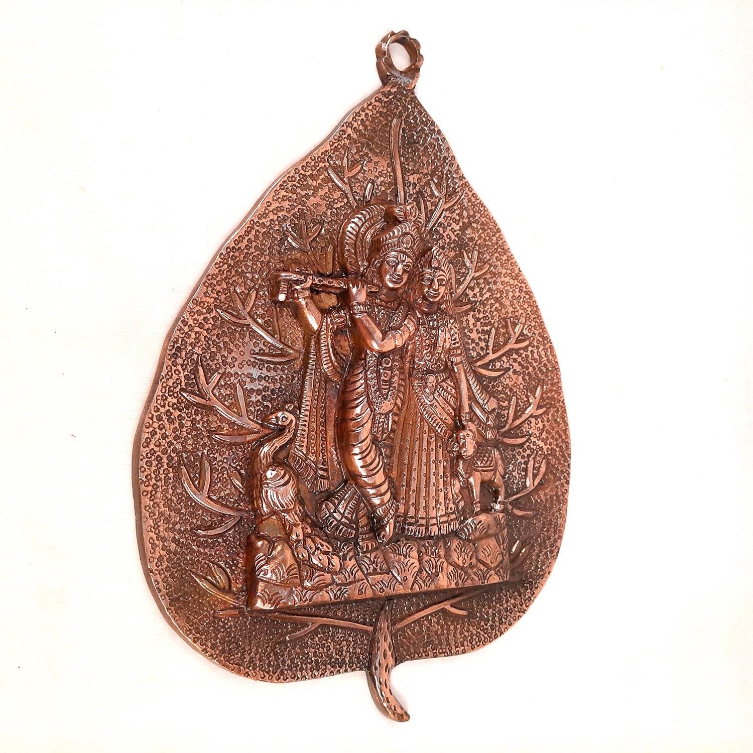 Shri Krishna & Radha Wall Hanging Idol Statue | Religious & Spiritual Art Sculpture - for Home, Living Room, Puja Room - Apkamart