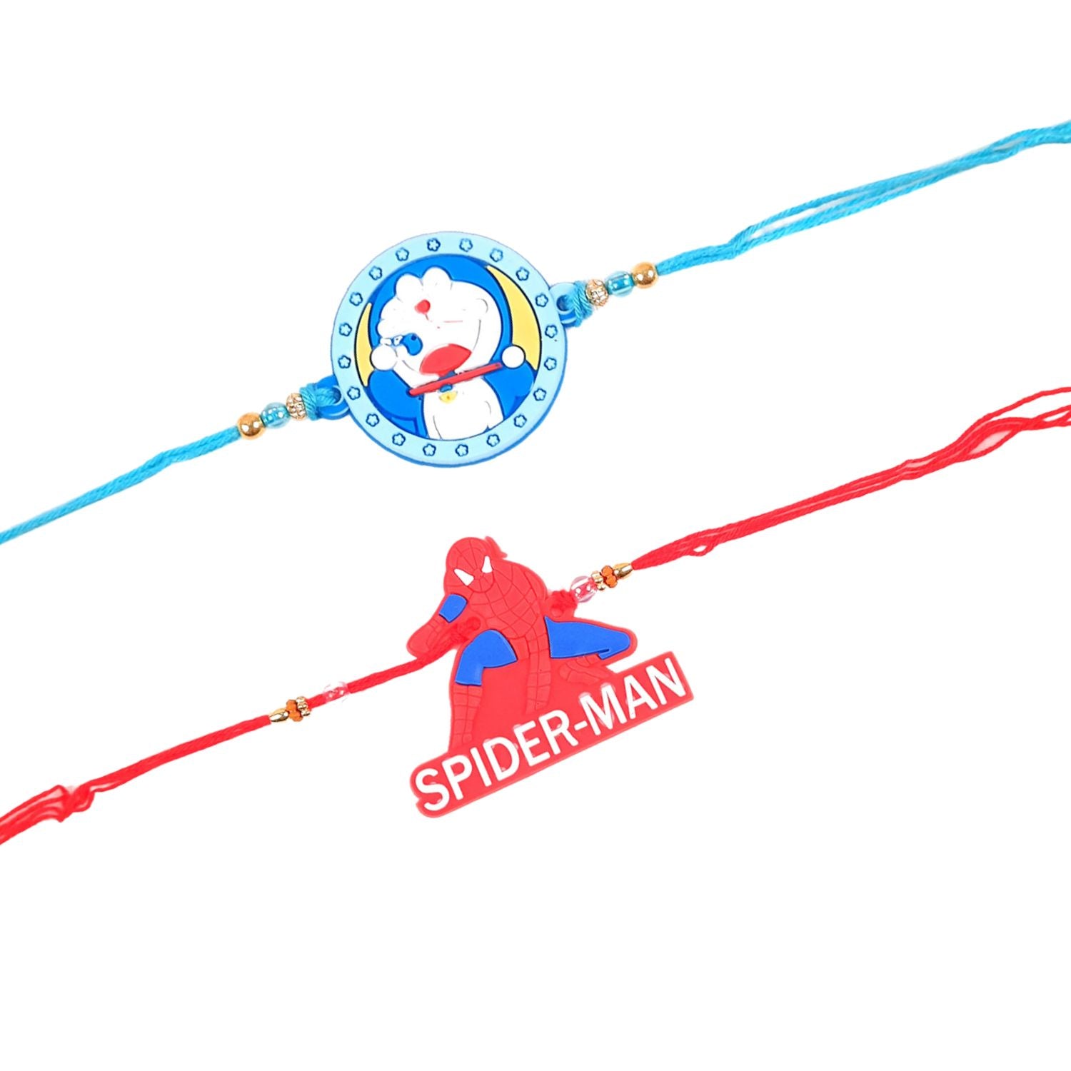 Rakhi for Kids - Doremon & Spiderman Rakhi Design | Rakhi Combo for Children