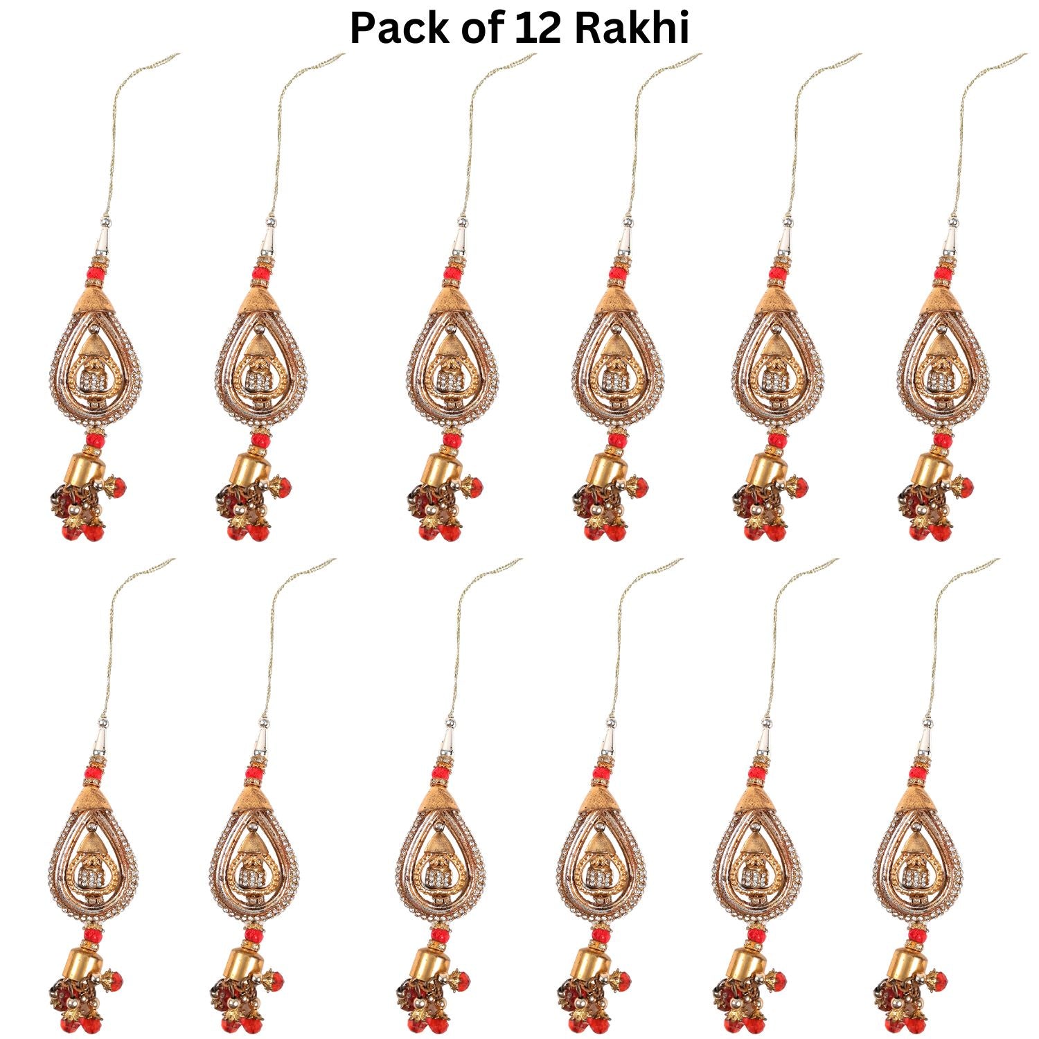 Lumba Rakhi | Chudi Rakhi - for Bhabhi, Sister, Raksha Bandhan - apkamart #Style_Pack of 12