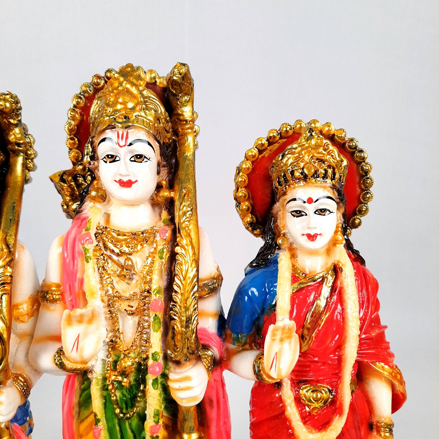 Ram Darbar Statue | Ram, Laxman, Sita, Hanuman Idol With High-Quality Finish - for Puja Room, Home, Temple, Decor & Gifts - 13 Inch - apkamart