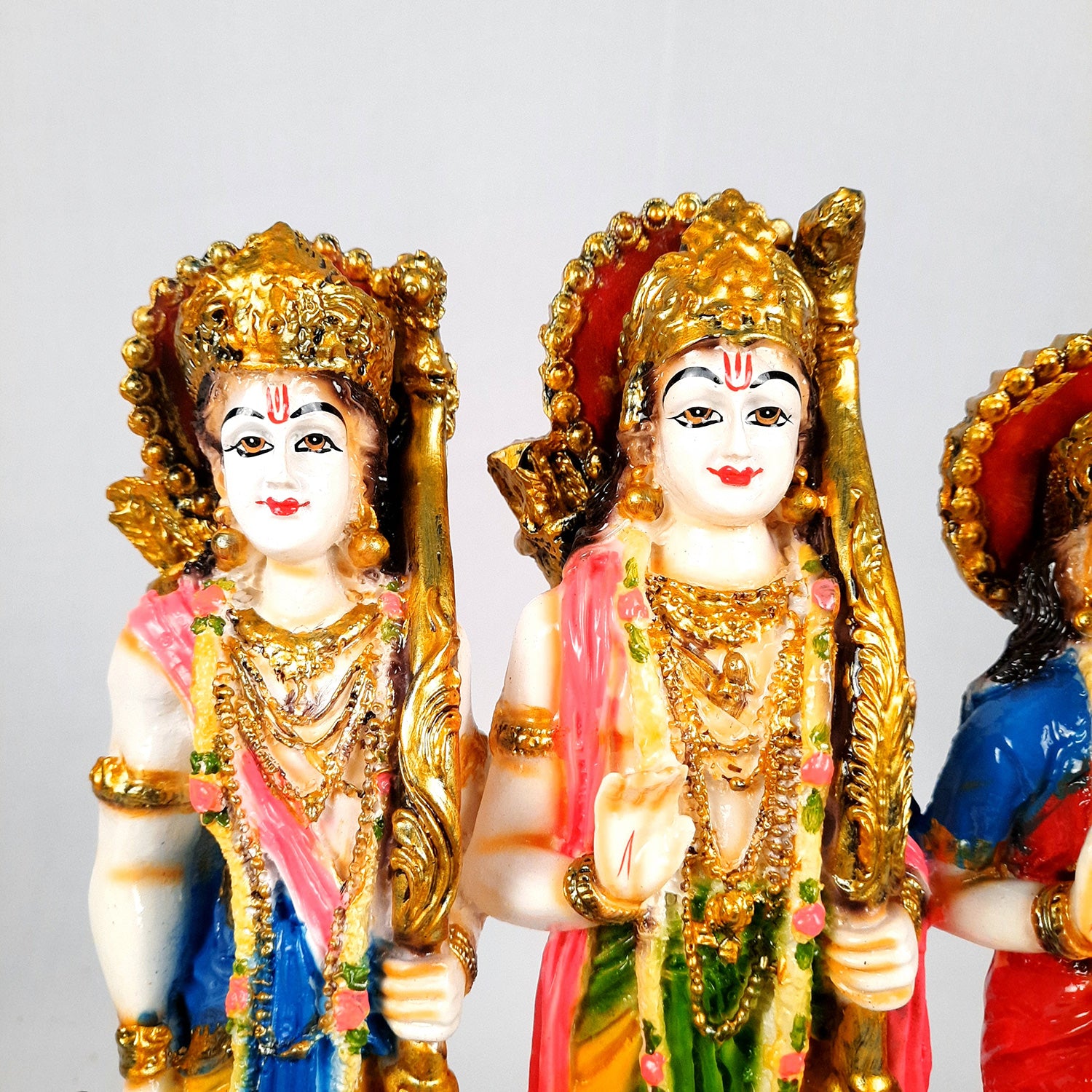 Ram Darbar Statue | Ram, Laxman, Sita, Hanuman Idol With High-Quality Finish - for Puja Room, Home, Temple, Decor & Gifts - 13 Inch - apkamart