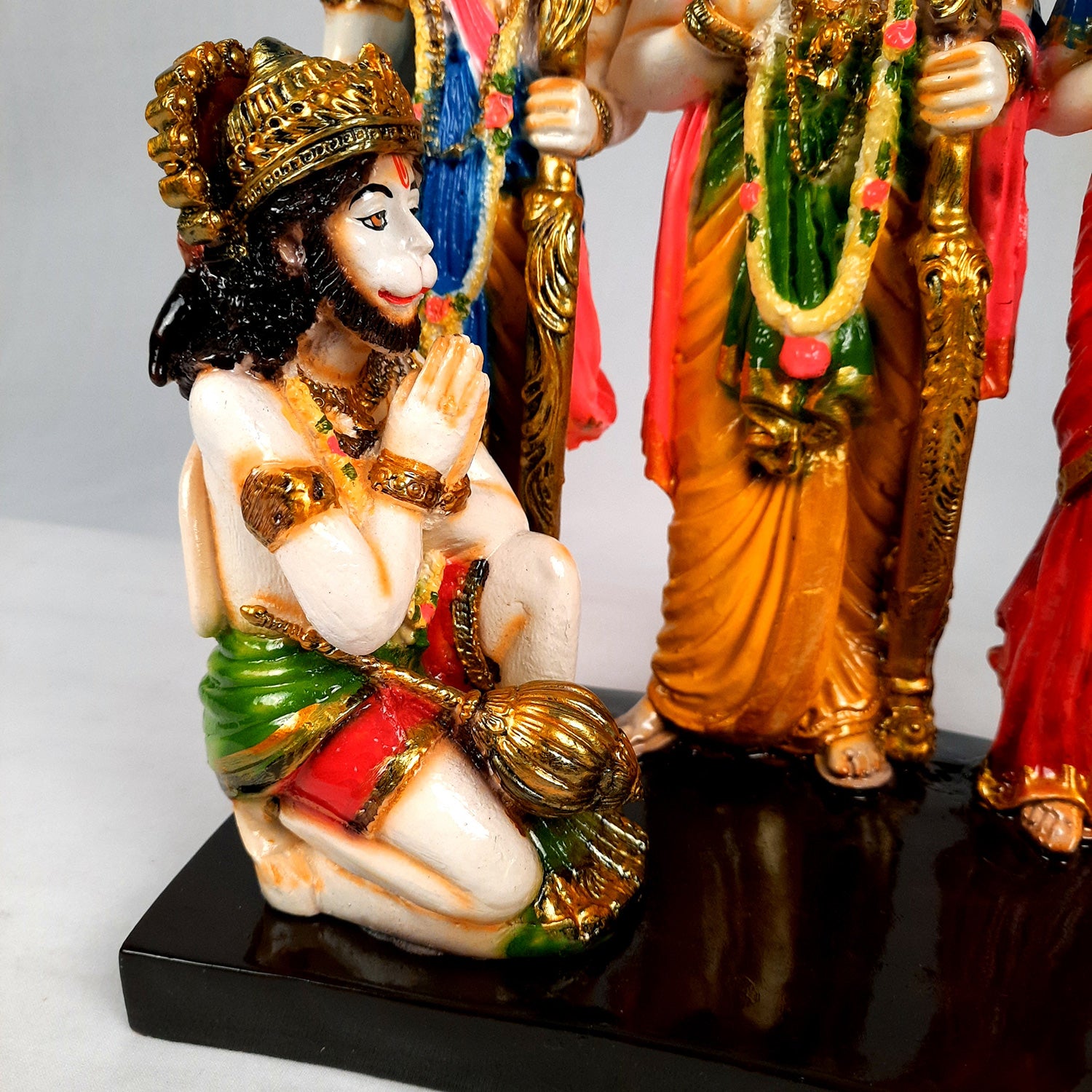 Ram Darbar Statue | Ram, Laxman, Sita, Hanuman Idol With High-Quality Finish - for Puja Room, Home, Temple, Decor & Gifts - 13 Inch - apkamart