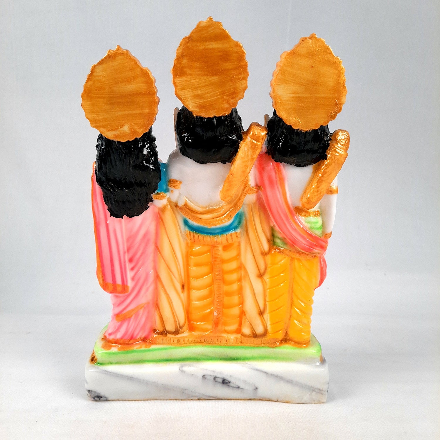 Ram Darbar with Ram, Laxman, Sita and Hanuman Idol Statue | Shree Ram Parivar Murti - For Pooja Room, Home, Temple, Puja, Decor & Gifts - 8 Inch - Apkamart #Style_Design 2