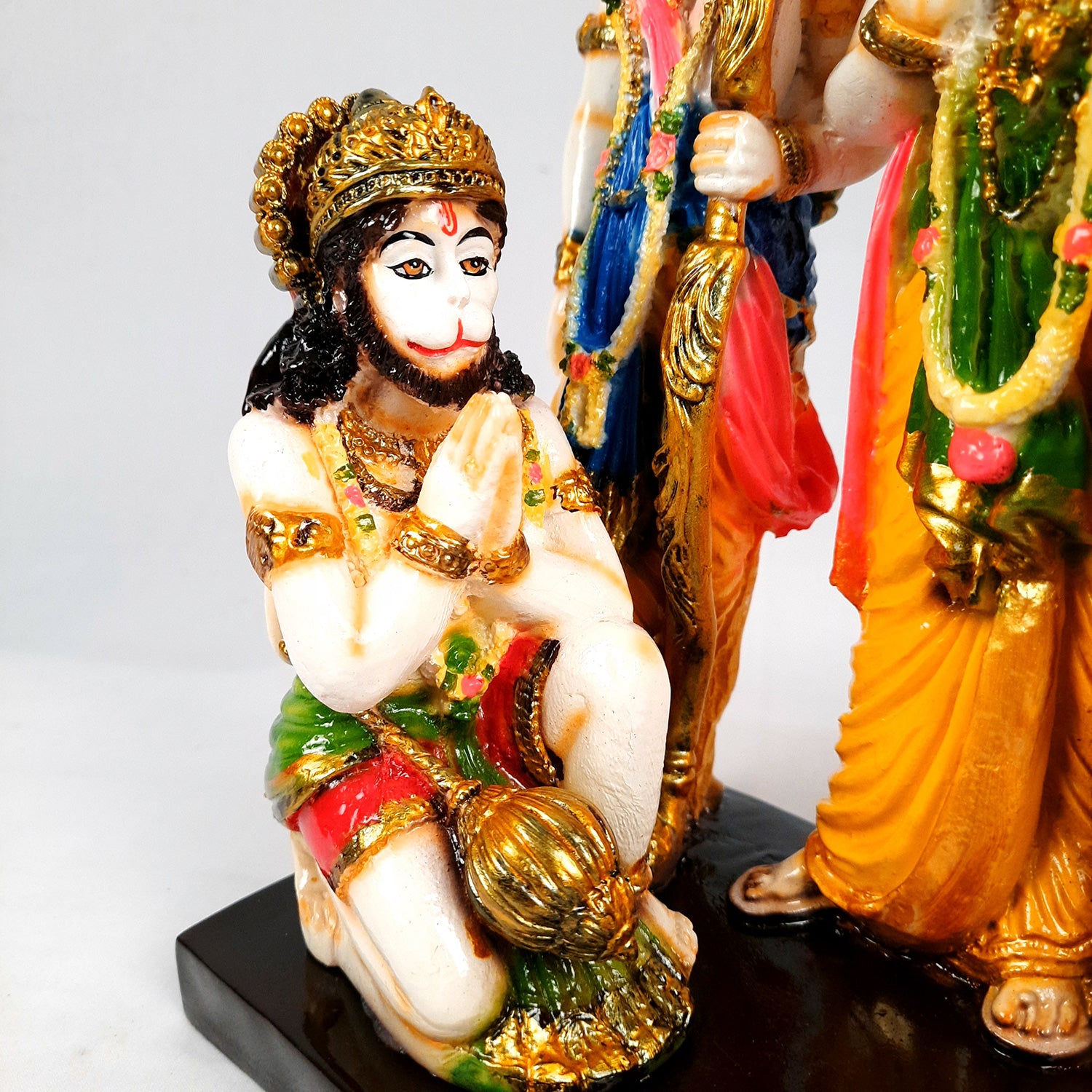 Ram Darbar Statue | Ram, Laxman, Sita, Hanuman Idol With High-Quality Finish - for Puja Room, Home, Temple, Decor & Gifts - 13 Inch - apkamart