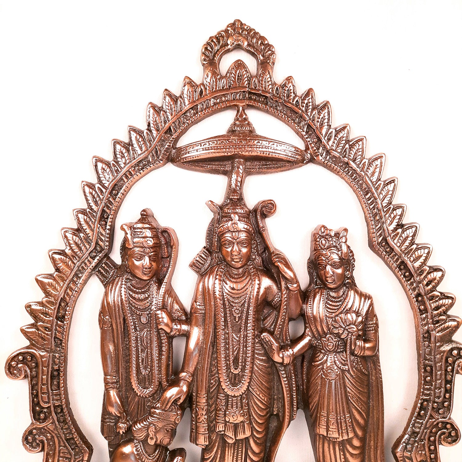 Ram Darbar Wall Hanging Statue | Shri Ram, Sita, Laxman With Hanuman Wall Idol - for Puja Room, Home, Living Room, Temple, Office & Gifts - 16 Inch - apkamart