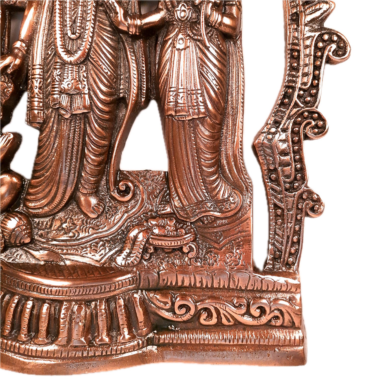 Ram Darbar Wall Hanging Statue | Shri Ram, Sita, Laxman With Hanuman Wall Idol - for Puja Room, Home, Living Room, Temple, Office & Gifts - 16 Inch - apkamart