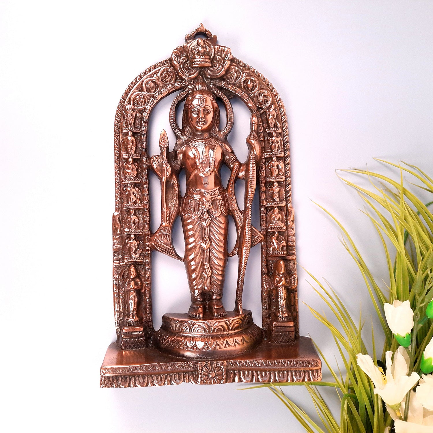 Ram Lalla Wall Hanging Statue | Shree Ram Lala Ayodhya Mandir Wall Idol - for Pooja, Home, Temple, Decor & Gift - apkamart #size_15 Inch