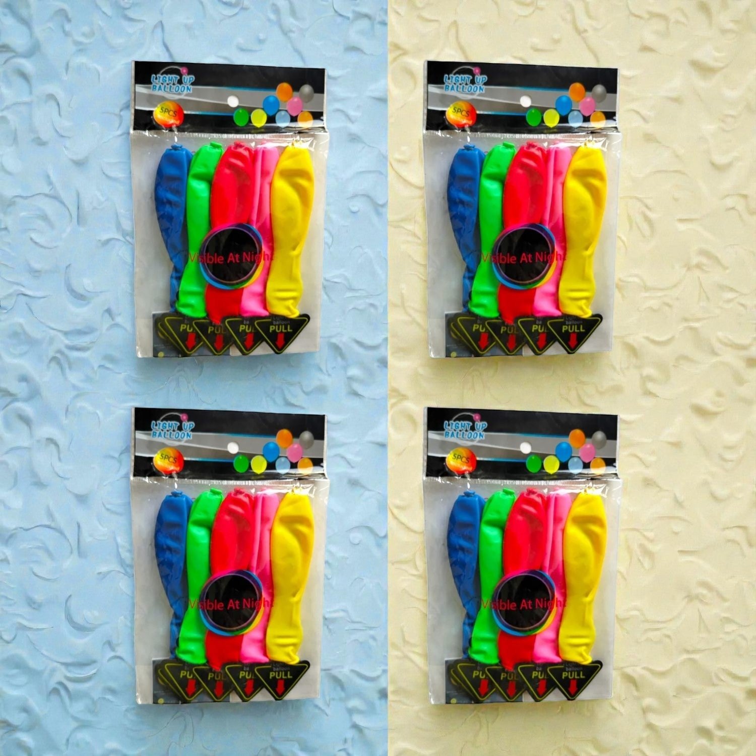 Birthday Balloons Happy Birthday Balloons | Party Balloons | Balloons for Kids Colorful Birthday Decorations for Home School Events - (Each Packet Has 5 Pieces) - Apkamart #Style_Pack Of 4