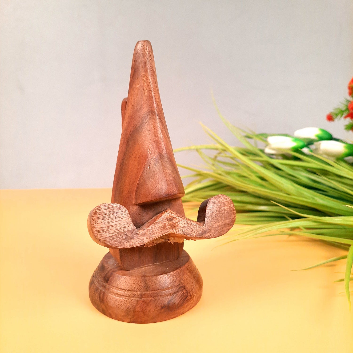 Wooden Nose Shaped Spectacle Holder | Specs Stand For Husband & Wife | Glasses Stands - For Home, Desktop, Table, Office Decor, Organization & Gifts - apkamart #Style_Design 1