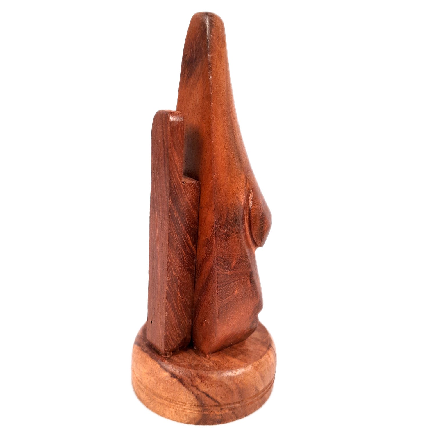 Wooden Nose Shaped Spectacle Holder | Specs Stand | Glasses Stands - For Home, Desktop, Table, Office Decor, Organization & Gifts - 6 Inch - Apkamart