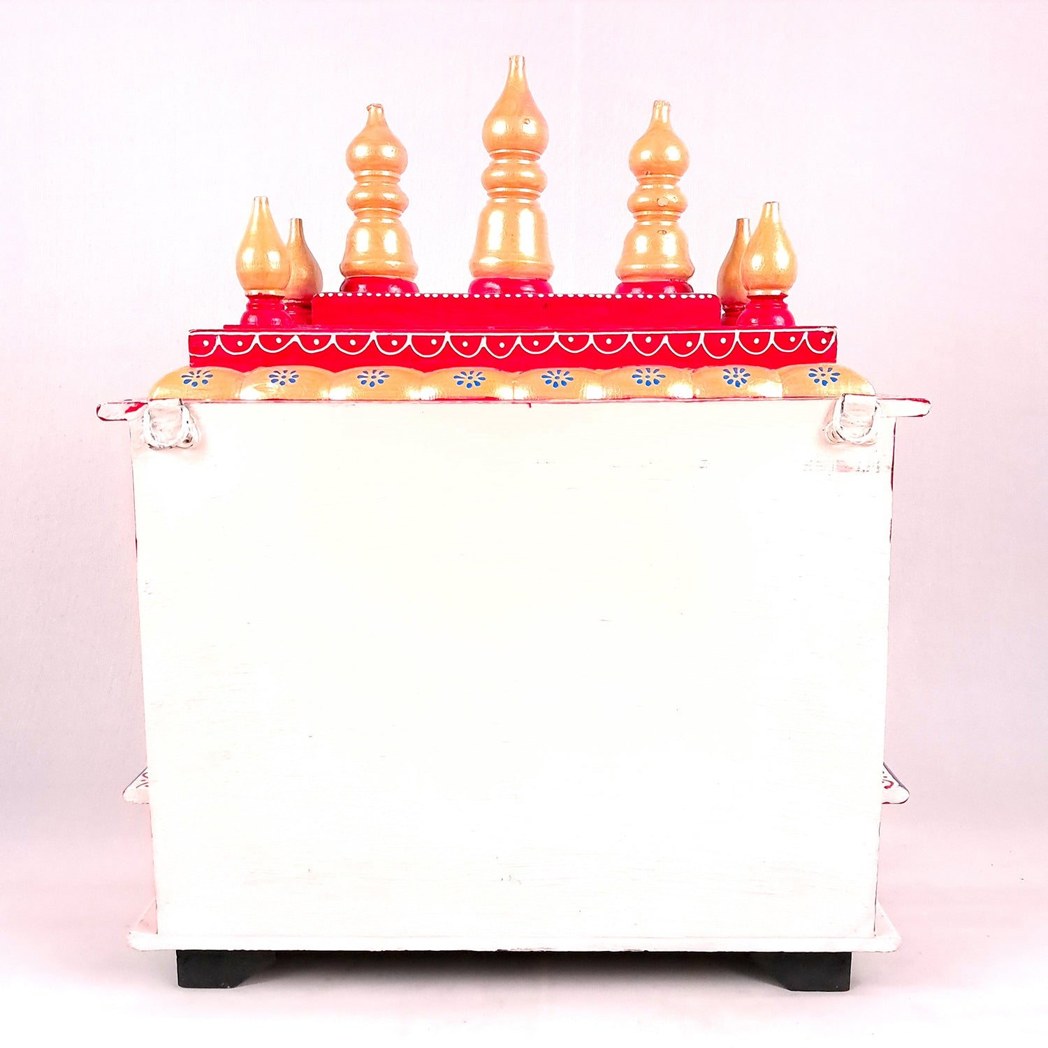 Home Temple Wooden | Pooja Mandir With Drawer & Sliding Plate for Keeping Diya & Agarbatti Stand – For God, House, Puja Ghar, Office & Shop - Apkamart #Color_White