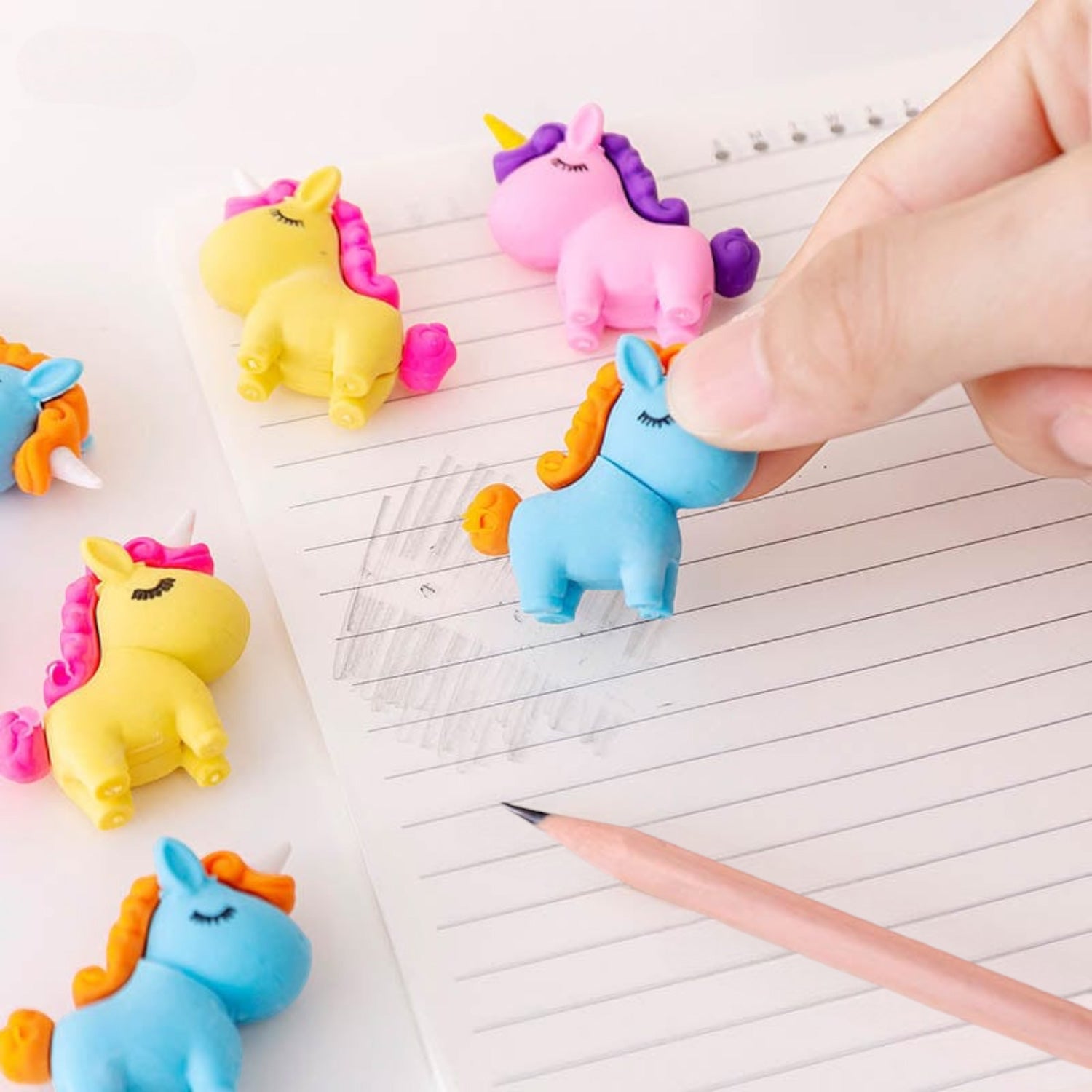 Kids Eraser Unicorn Shape - For School, Kids, Birthday Return Gift