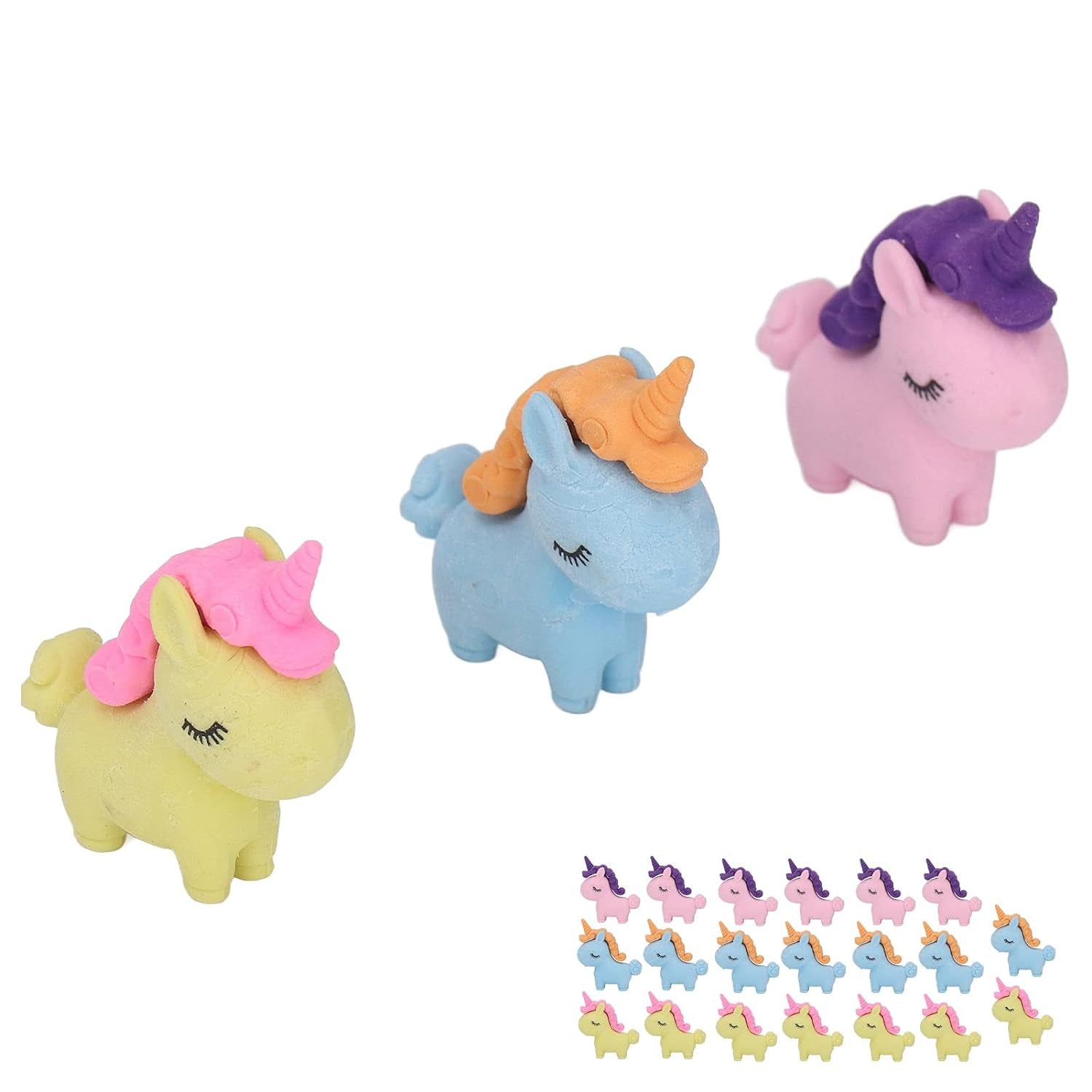 Kids Eraser Unicorn Shape - For School, Kids, Birthday Return Gift