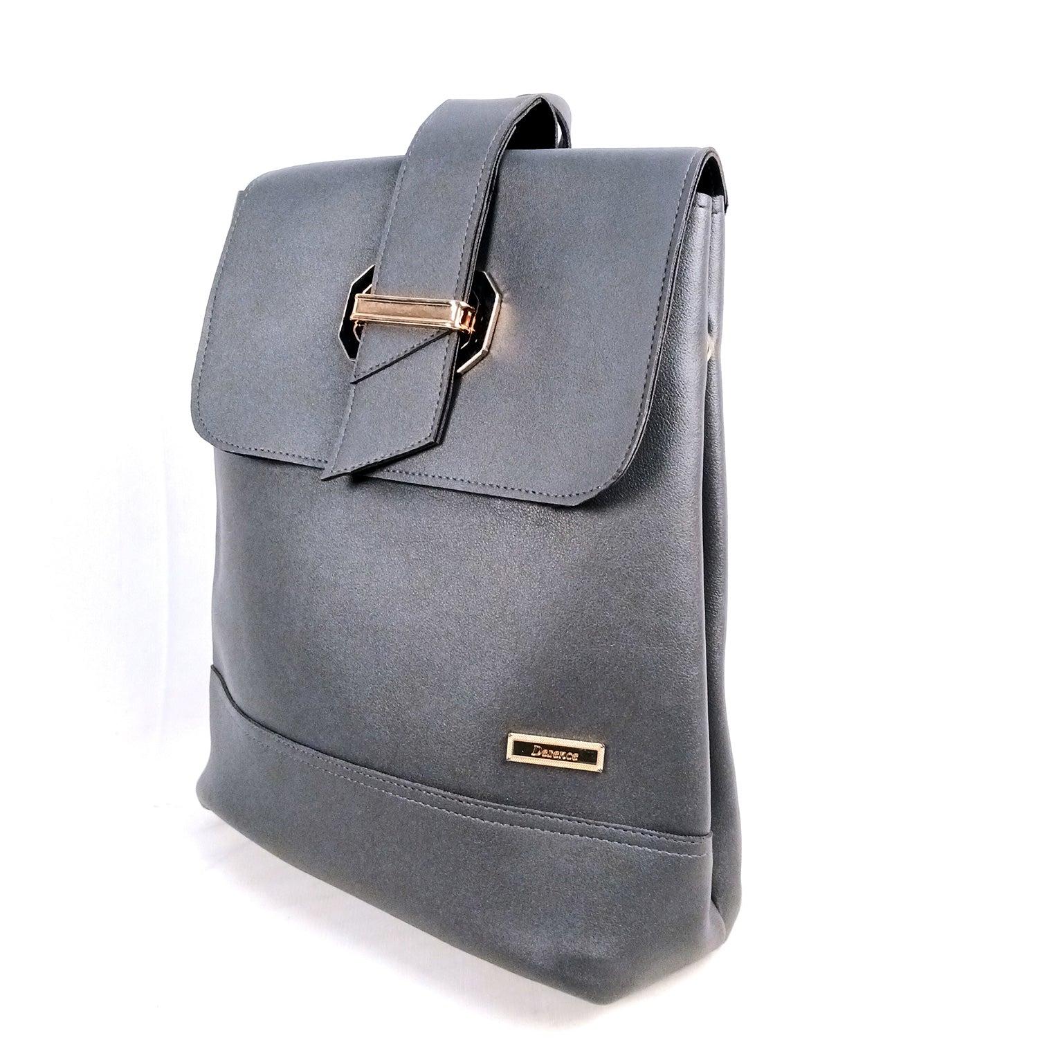 Backpack |Premium PU Leather Casual Pithu Bags | Latest Trendy Office Bag | School & College Bags - For Woman, Girls, Laptop, Office & Gifts - Apkamart #Colour_Grey