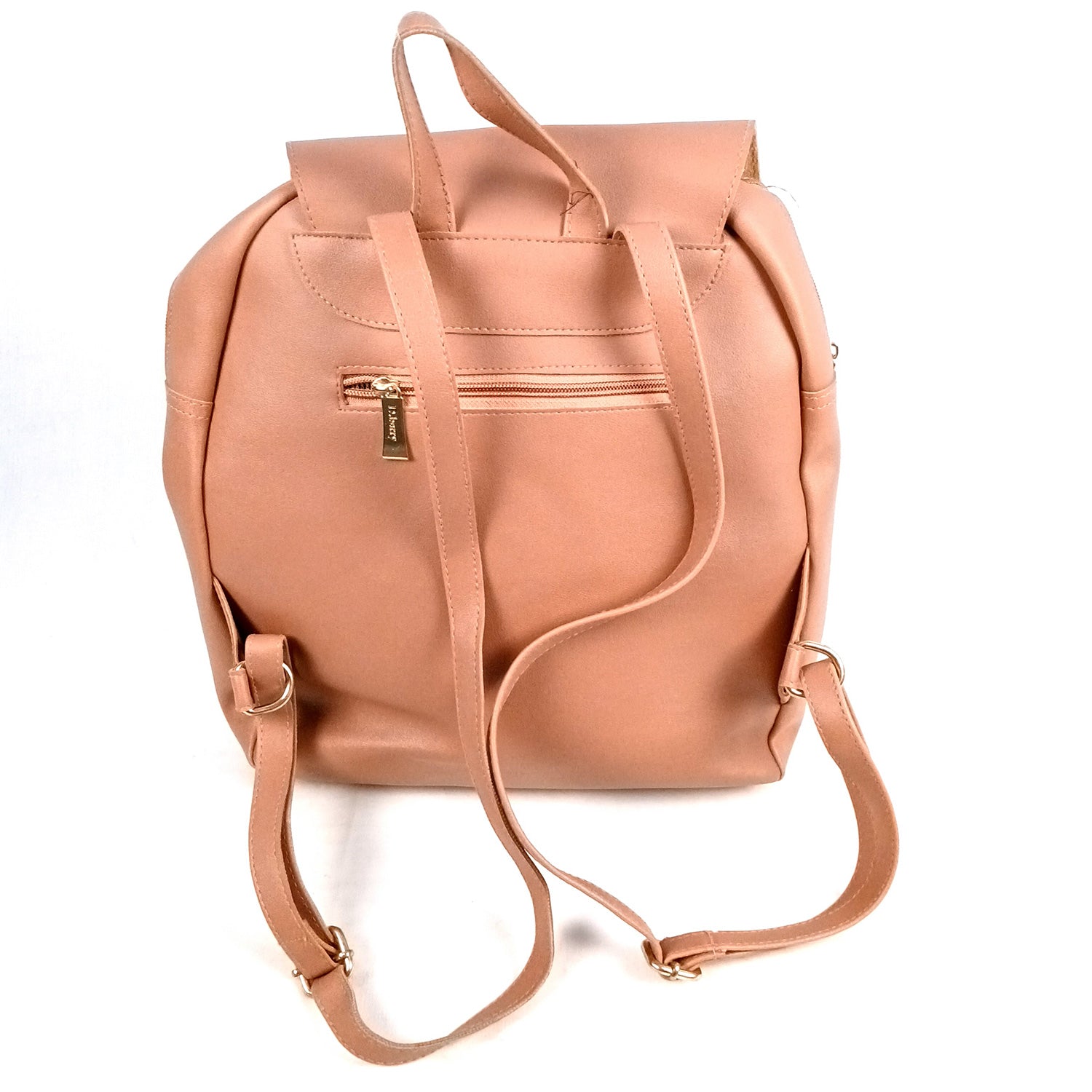 Backpack Bag |Premium PU Leather Casual Pithu Bags | Latest Trendy Office Bag | School & College Bags - For Woman, Girls, Laptop, Office & Gifts - Apkamart #Colour_Pink