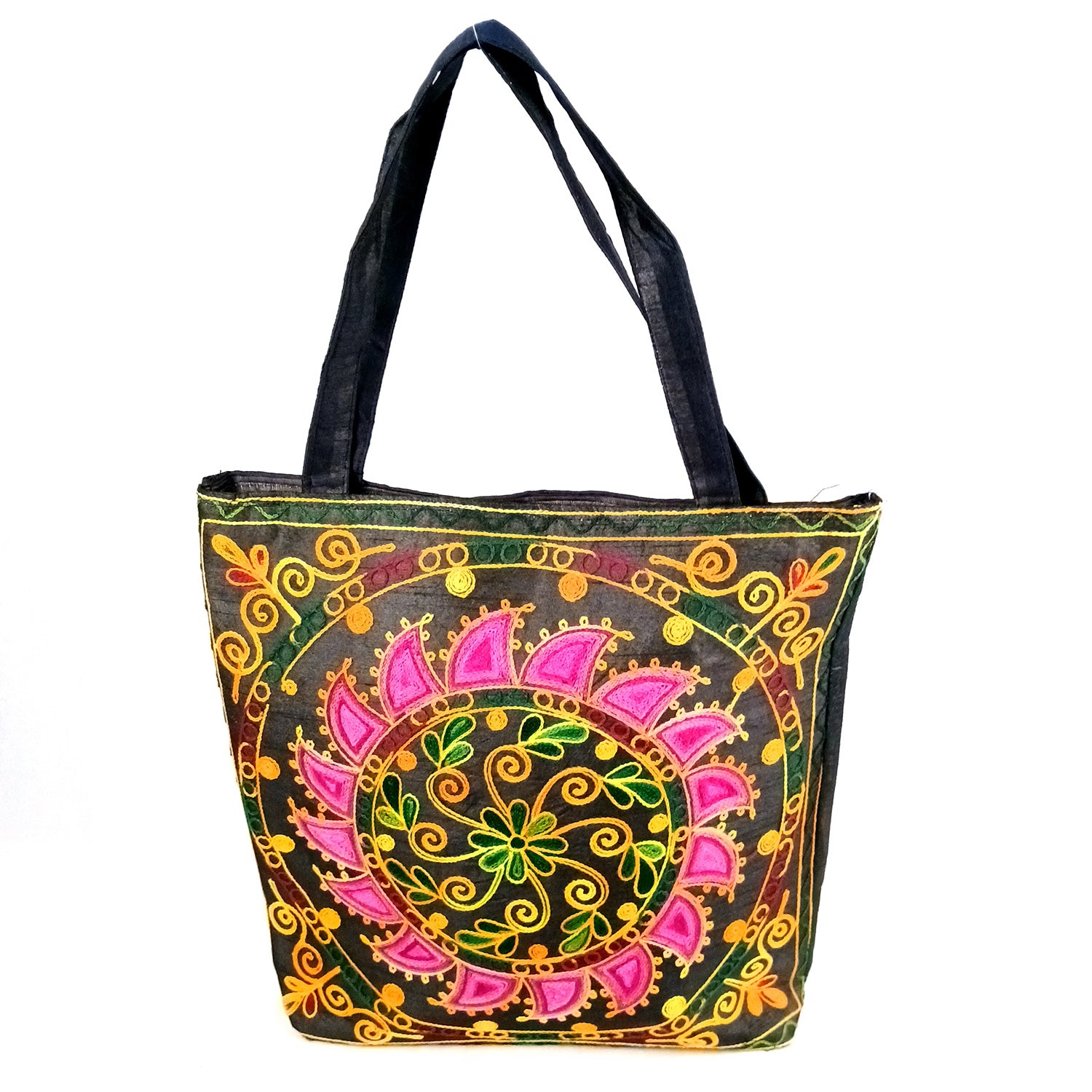 Women's Handbags | Big Shoulder Tote Bags With Embroidery Work | Top Handle Stylish Large Capacity Bag - Apkamart #Style_Design 2