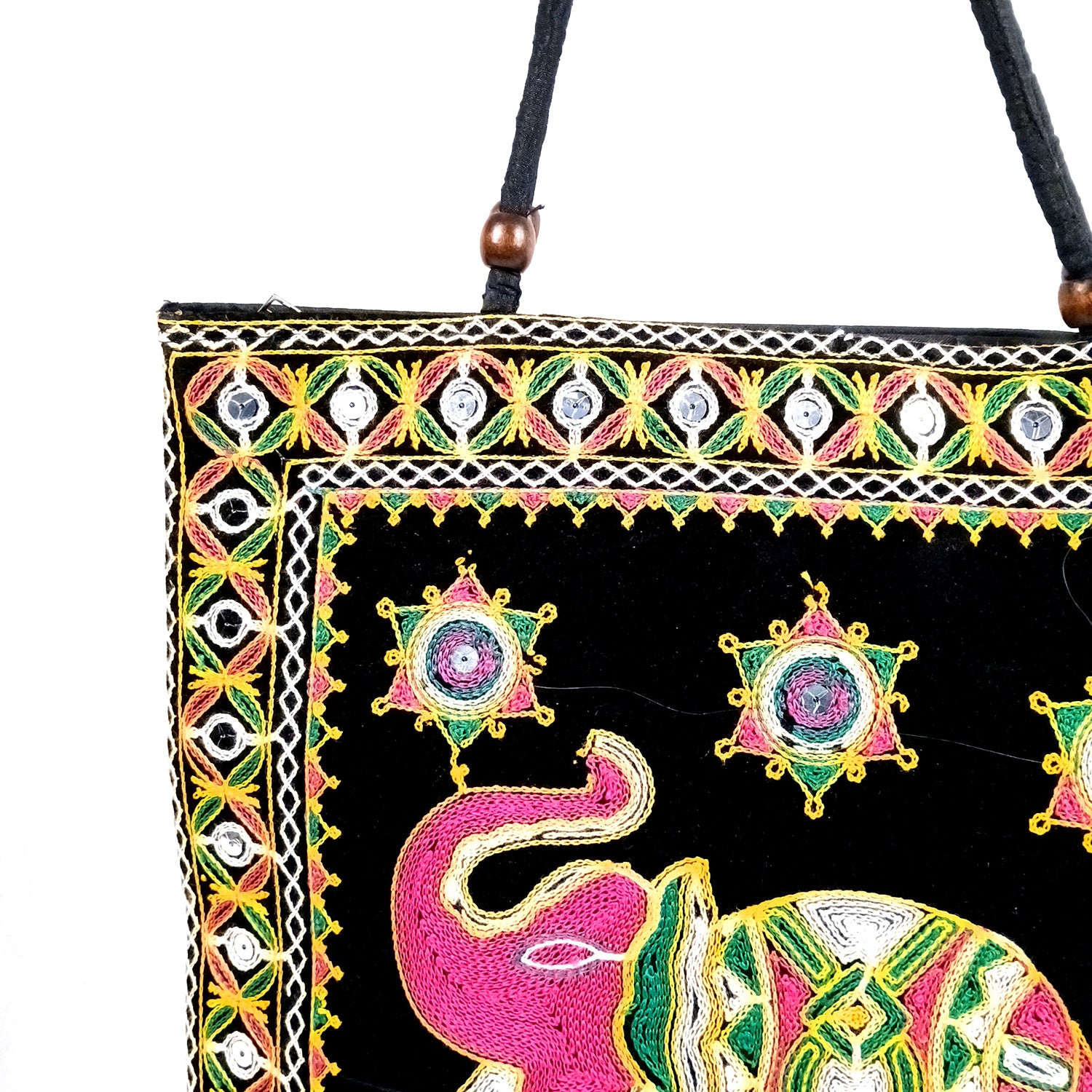 Women's Tote Handbags | Big Shoulder Bags With Embroidery Work | Top Handle Stylish Large Capacity Bag - 16 Inch - Apkamart