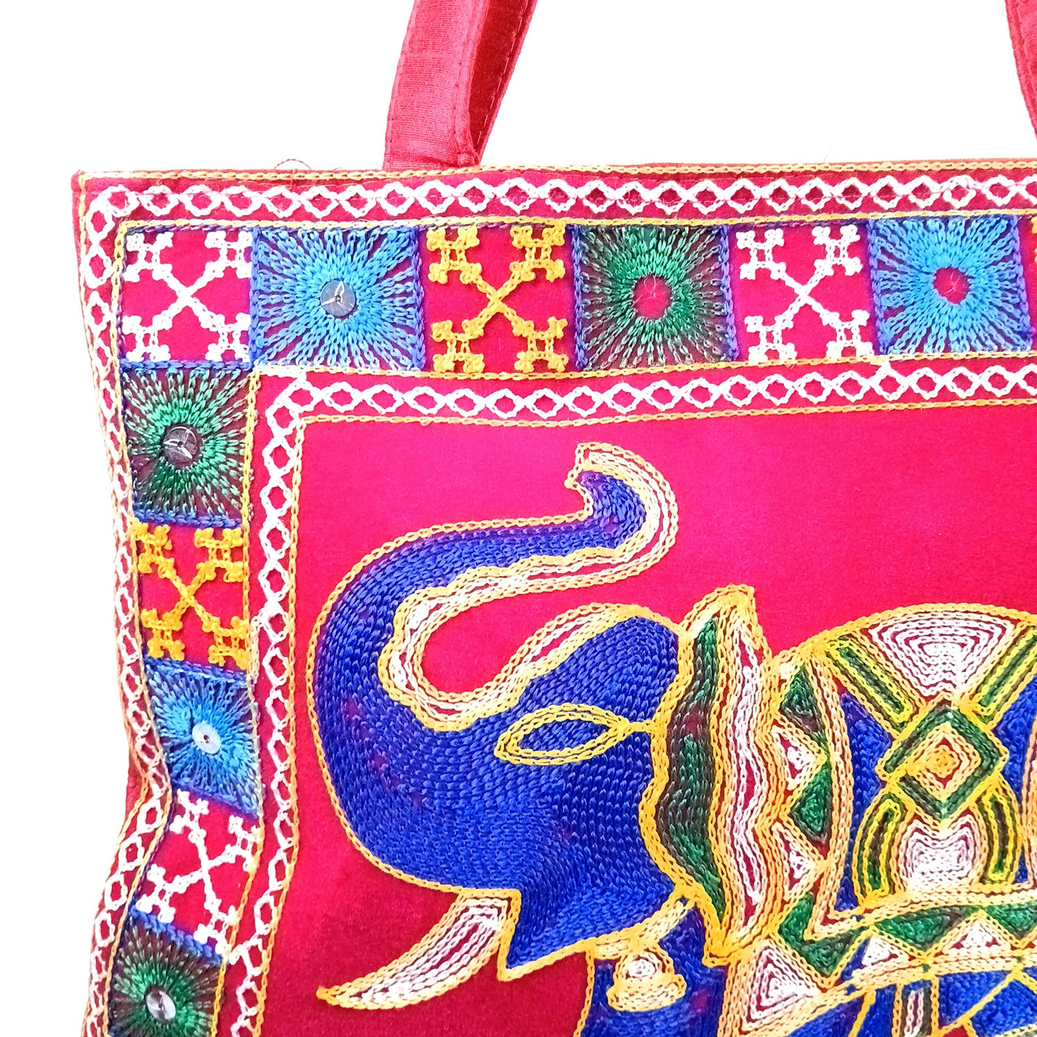 Women's Tote Handbags | Big Shoulder Bags With Embroidery Work | Top Handle Stylish Large Capacity Bag - Akamart #Style_Design 2