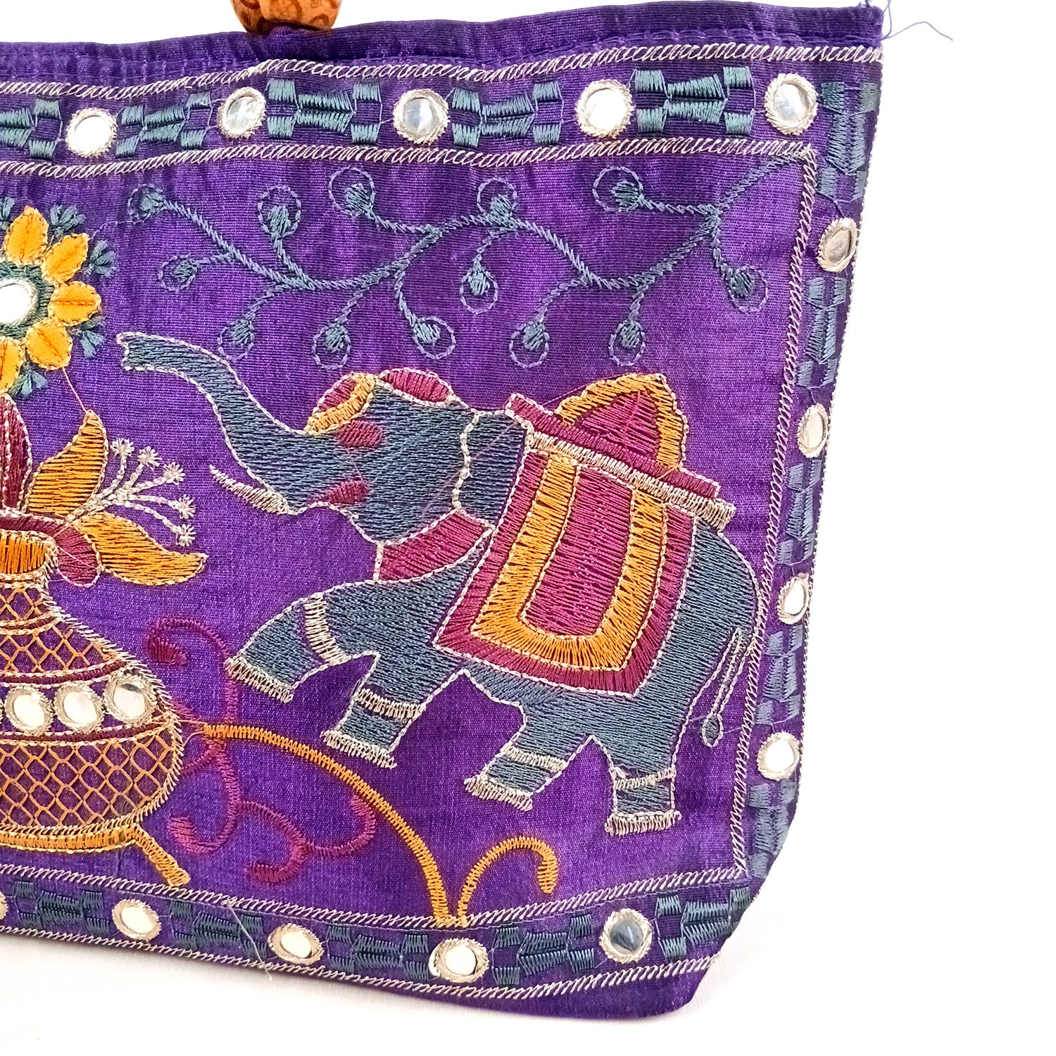 Clutch Bags With Embroidery Work | Latest Trendy Shoulder Sling Bags | Stylish Ladies Purse Handbag - For Woman, Girls, Tablet, Office & Gifts - 15 Inch - Apkamart