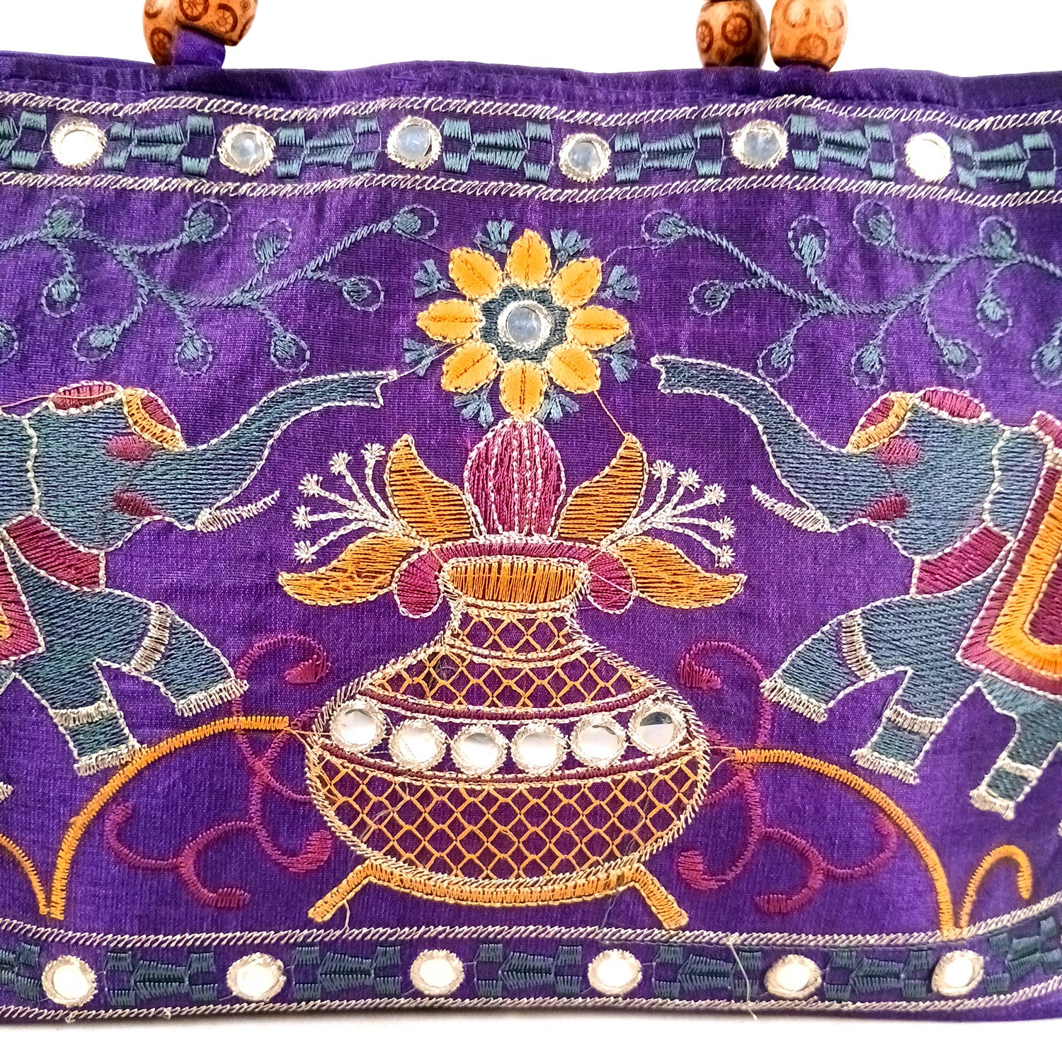 Clutch Bags With Embroidery Work | Latest Trendy Shoulder Sling Bags | Stylish Ladies Purse Handbag - For Woman, Girls, Tablet, Office & Gifts - 15 Inch - Apkamart