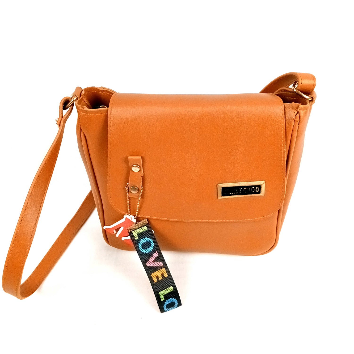 Sling Bag | Latest Trendy Cross Body Bag | Premium PU Leather Shoulder Bags | Stylish Ladies Purse Handbag - For Woman, Girls, Parties, Office & Gifts - Apkamart #Colour_Orange