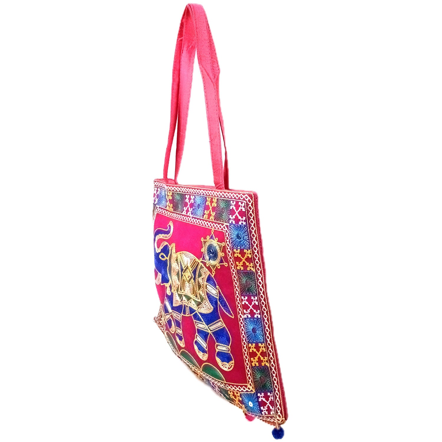 Women's Tote Handbags | Big Shoulder Bags With Embroidery Work | Top Handle Stylish Large Capacity Bag - 18 Inch - Apkamart