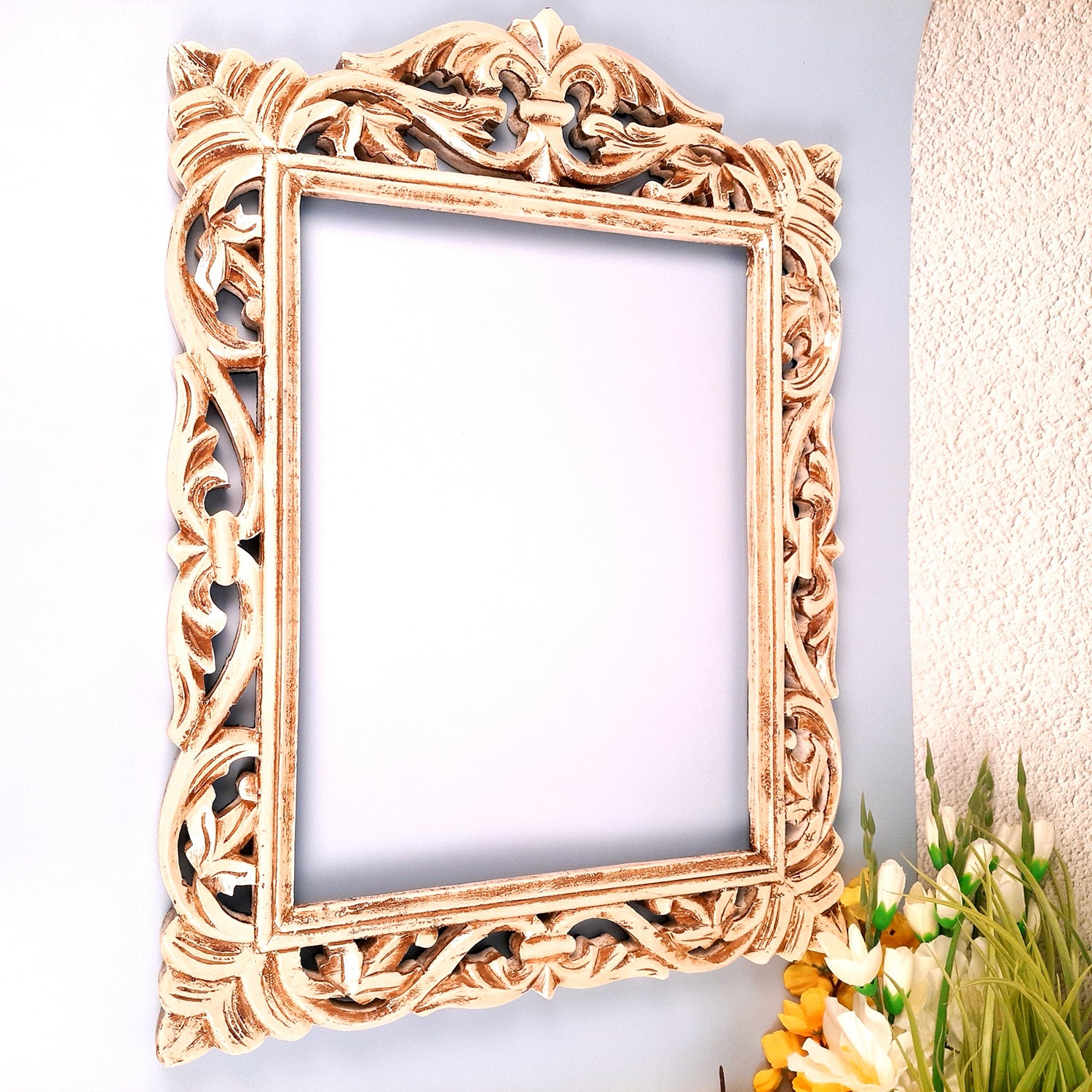 Wooden Wall Frame - For Paintings/ Mirror & Photo Frame - ApkaMart #Style_Design 2