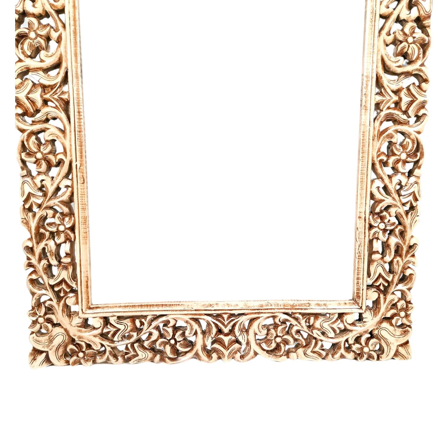 Wooden Frame Wall Hanging For Big Walls | Large Wood Frame With Intricate Carving For Photo, Paintings  & Mirror - For Hotels, Resorts, Home, Wall Decor, Frames, Living room,  Entrance Decoration - 47 Inch