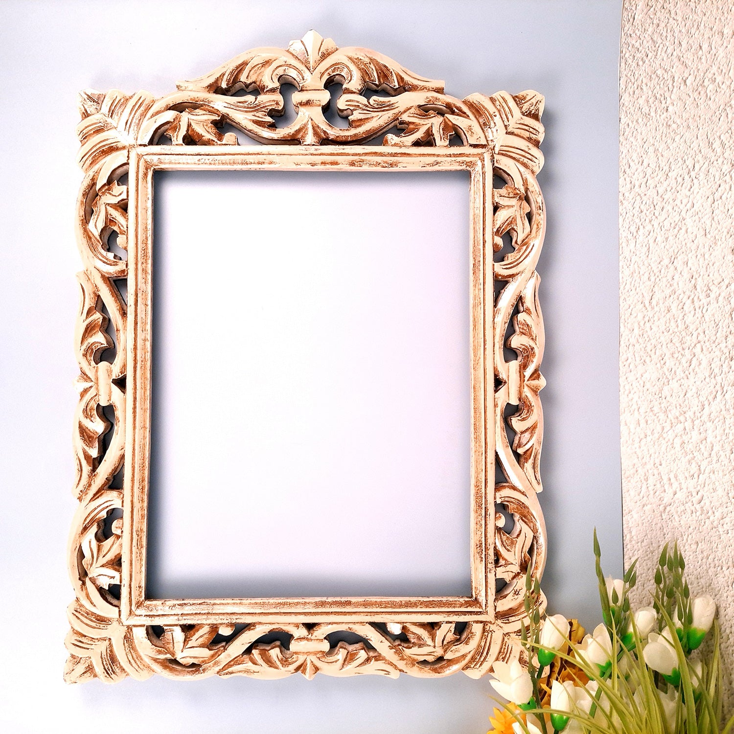 Wooden Wall Frame - For Paintings/ Mirror & Photo Frame - ApkaMart #Style_Design 2